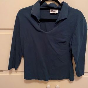 EUC Vixen by Micheline Pitt Vixen Top L Green